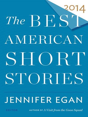 cover image of The Best American Short Stories 2014